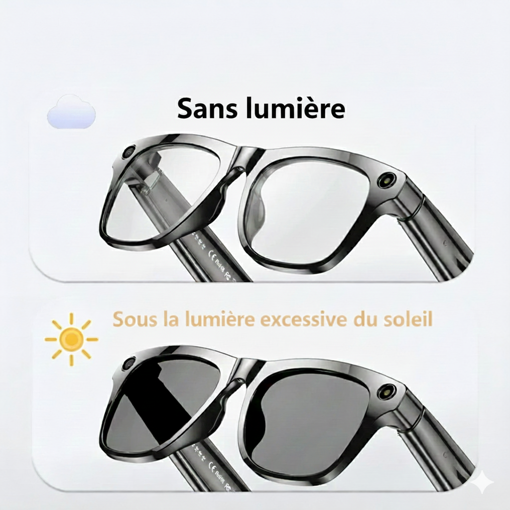 SpyVue Pro - Lunettes Caméra 4K HD | 100MP Bluetooth